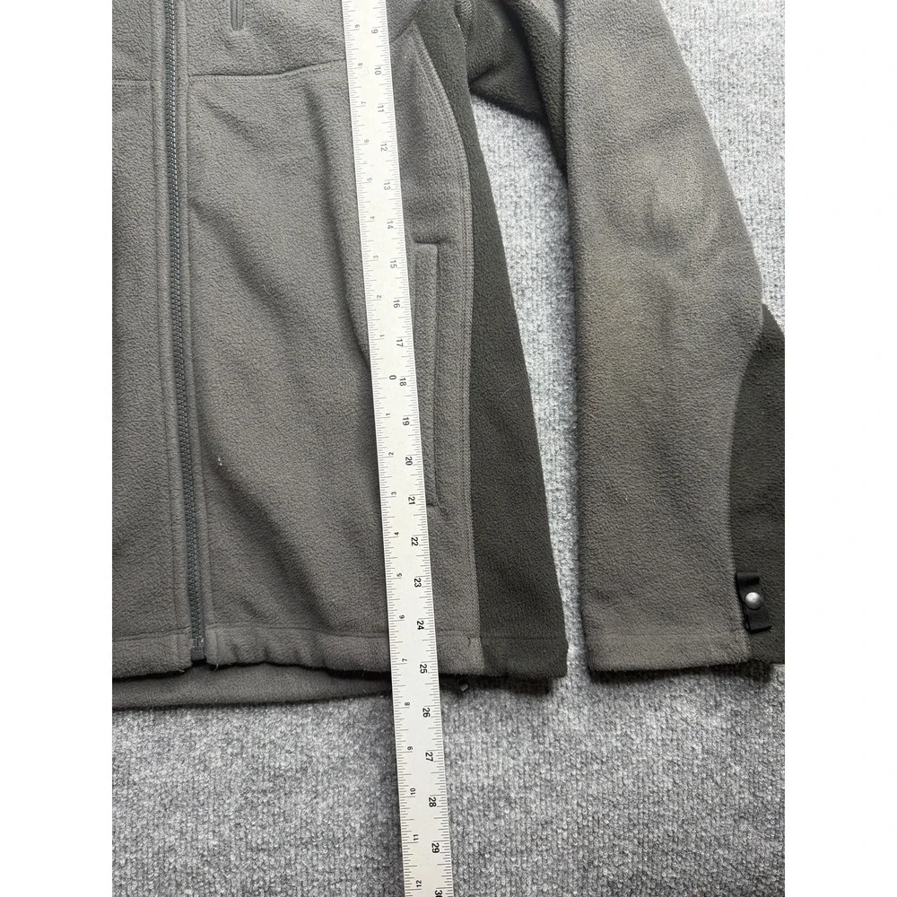 The North Face Jacket Mens S/P Gray Black Fleece Full Zip Outdoor Hiking